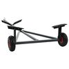 vidaXL Boottrailer Zilver 302 x 107 x 42 cm Staal