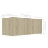 vidaXL Tv-meubelen 4 st 80x30x30 cm bewerkt hout sonoma eikenkleurig