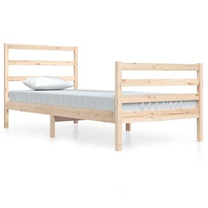 vidaXL Bedframe massief grenenhout 90x200 cm