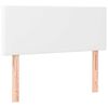 vidaXL Boxspring met matras kunstleer wit 120x190 cm