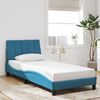 vidaXL Bedframe zonder matras "Hanko" fluweel blauw 90x190 cm