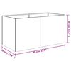 vidaXL Plantenbak 80x40x40 cm cortenstaal