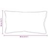 vidaXL Hoofdkussen met kussen Wit 61 x 41 x 20 cm Polyester