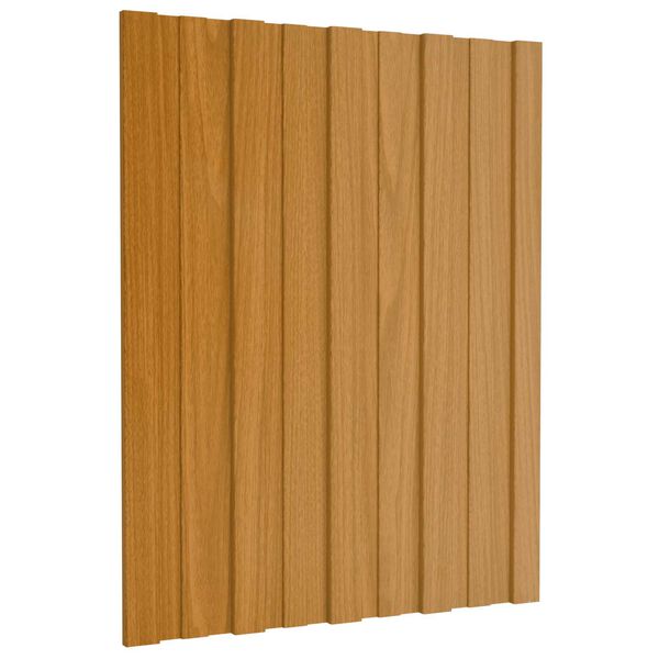 vidaXL Dakpaneel 12 pcs Naturel 60 x 45 cm Gegalvaniseerd staal