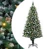 vidaXL Kunstkerstboom Groen 180 cm PVC en Staal en Kunststof