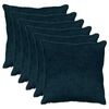 vidaXL Kussensloop 6 st HEERLEN Marineblauw 60 x 60 cm