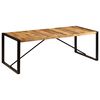 vidaXL Eettafel 220x100x75 cm massief mangohout
