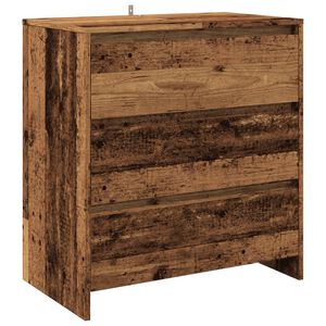 vidaXL Dressoir 70x41x75 cm bewerkt hout oud houtkleurig