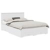 vidaXL Bedframe met hoofdeinde met lade Wit 140 x 200 cm Bewerkt hout
