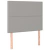 vidaXL Hoofdbord lichtgrijs 100x5x118/128 cm stof