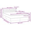 vidaXL Boxspring met matras fluweel donkergroen 160x220 cm