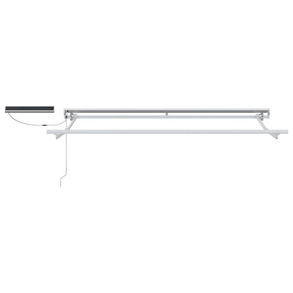 vidaXL Elektrisch Uittrekbaar Zonnescherm Rood 3,5 x 2 m