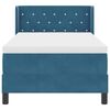 vidaXL Boxspringbed met hoofdeinde Donkerblauw 200 x 100 cm Fluweel