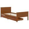 vidaXL Bedframe met 2 lades massief grenenhout honingbruin 100x200 cm