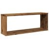 vidaXL Wandschappen kubus 6 st 60x15x23 cm bewerkt hout oud houtkleur