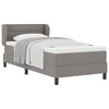 vidaXL Boxspringbed met matras met hoofdeinde Taupe 90 x 190 cm Stof