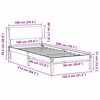 vidaXL Bedframe Bruin en lichtgrijs 100 x 200 cm Massief grenenhout