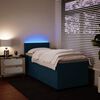 vidaXL Boxspring met matras fluweel blauw 80x200 cm