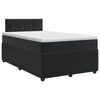 vidaXL Boxspringbed met matras Zwart 120 x 190 cm Fluweel