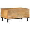 vidaXL Salontafel 80x54x40 cm massief mangohout bruin