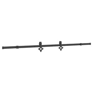 vidaXL Doos met onderdelen voor schuifdeur 213,5 cm staal zwart