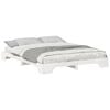 vidaXL Bedframe Wit 160 x 220 cm Massief grenenhout