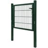 vidaXL Poort 105x150 cm staal groen