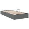 vidaXL Opslag bed met matras met opslag Donkergrijs 90 x 190 cm Stof