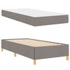 vidaXL Bedframe met matras Taupe 80 x 200 cm Stof