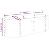 vidaXL Plantenbak 114x40x36 cm gegalvaniseerd staal antracietkleurig