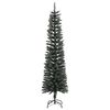 vidaXL Kunstkerstboom met standaard smal 180 cm PVC groen