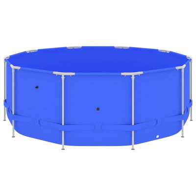 vidaXL Zwembad met stalen frame 367x122 cm blauw