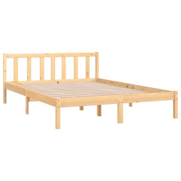 vidaXL Bedframe massief grenenhout 140x200 cm