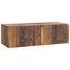 vidaXL Wandbeugel TV-kast 98 x 41 x 30 cm Oud hout Bewerkt hout