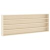 vidaXL Muurdisplaykast Muurmontage Beige 100 x 8,5 x 36 cm