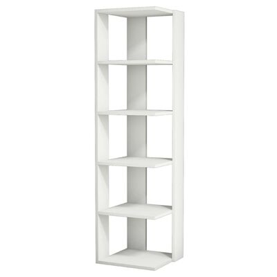 Homemania Boekenkast Corner 41,8x41,8x160,8 cm wit
