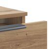vidaXL Wandkast 102x30x20 cm bewerkt hout artisanaal eikenkleur