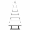 vidaXL Metalen kerstboom met standaard Zwart 180 cm Staal