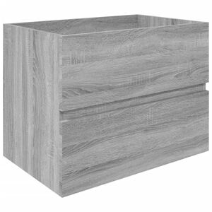 vidaXL Wastafelkast 60x38,5x45 cm bewerkt hout grijs sonoma eikenkleur