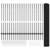 vidaXL Hek met Paal Grijs 1,2 x 50 m Staal en PVC
