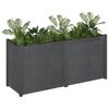vidaXL Plantenbak 150x50x70 cm massief grenenhout grijs