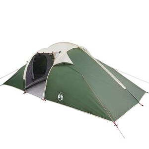 vidaXL Tunnel tent 4-persoons Groen taft Waterdicht