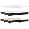 vidaXL Boxspringbed met matras met LED Zwart 200 x 200 cm Kunstleer