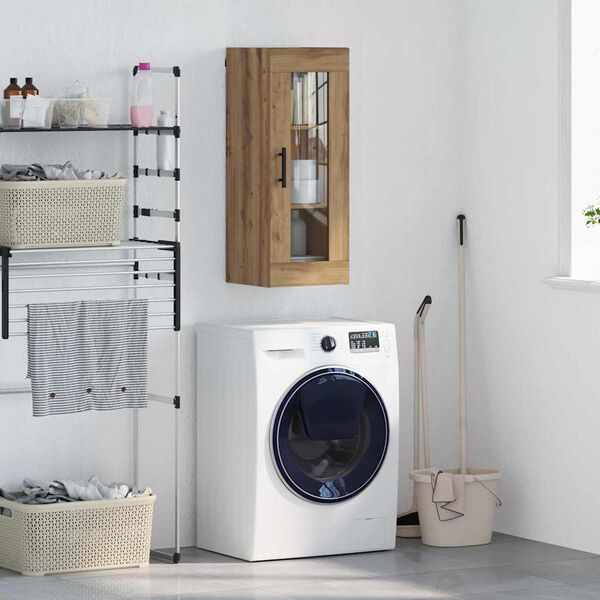 vidaXL Wandkast Artisan Eiken 34,5 x 34 x 90 cm