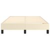 vidaXL Boxspring bed kunstleer crèmekleurig 120x200 cm