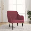 vidaXL Fauteuil 63x76x80 cm stof wijnrood