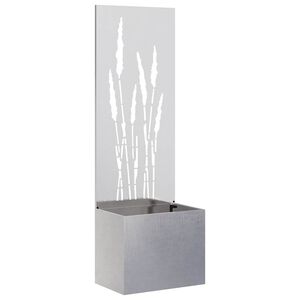 vidaXL Tuin Privacy Screen Zilver 50 x 32 x 150 cm Roestvrij staal