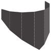 vidaXL Gazonrand 100 x 45 cm Staal Zwart