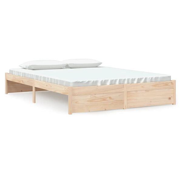 vidaXL Bedframe massief hout 150x200 cm