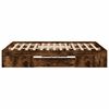 vidaXL Bedframe zonder matras hout gerookt eikenkleurig 140x190 cm